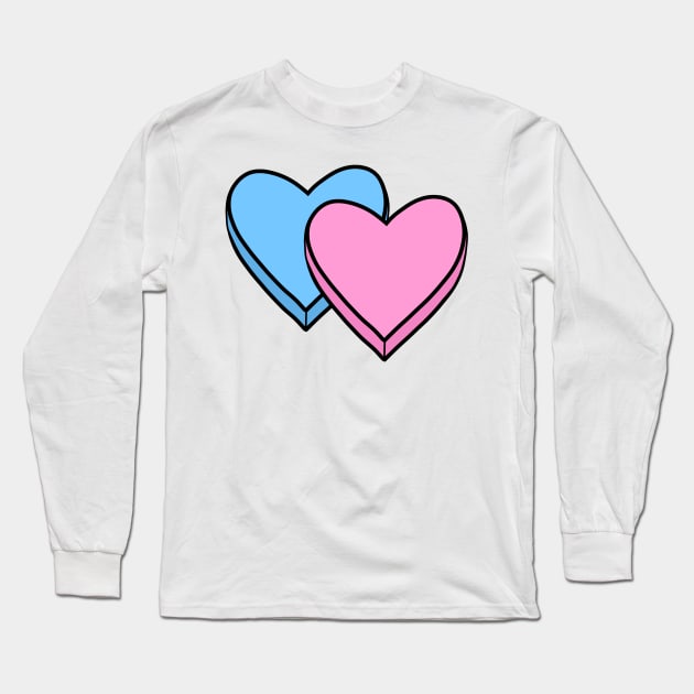 Candy Hearts Long Sleeve T-Shirt by BE1820